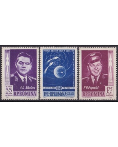 F-EX60282 ROMANIA MNH 1962 SPACE COSMOS RUSSIAN ASTRONAUTICS.