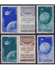 F-EX60283 ROMANIA MNH 1957 SPACE COSMOS RUSSIAN ASTRONAUTICS.