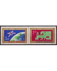F-EX60285 ROMANIA MNH 1974 INTER EUROPA SPACE COSMOS SATELLITE.