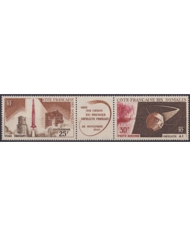 F-EX60294 COTE DES SOMALIS SOMALIA MNH 1965 DIAMANT ROCKET & SATELLITE SPACE COSMOS.