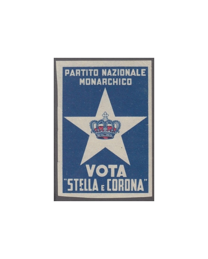 F-EX14256 ITALY CINDERELLA MNH POLICIAL MONARCHY PARTY ELECTIONS 40x60 mm.