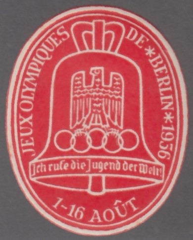 F-EX15534 GERMANY ALEMANIA 1936 OLYMPIC GAMES BERLIN. FRANCE FRANCIA LANGUAGE ORIGINAL GUM.