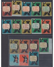 F-EX15338 GERMANY BERLIN CINDERELLA TELECOMUNICATIONS FAIR 1961, ALL DIFFERENT.