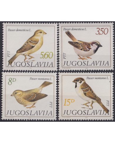 F-EX19042 YUGOSLAVIA MNH 1982 BIRD AVES PAJAROS PTT.