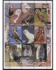 F-EX21507 SOMALIA MNH 2002 BIRD AVES PAJAROS OISEAUX VÖGEL OWL.