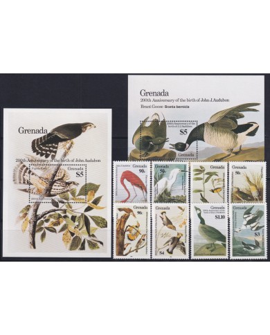 F-EX26154 GRENADA MNH 1985 AUDUBON BIRD AVES PAJAROS OISEAUX VÖGEL.