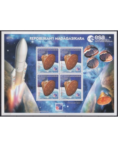 F-EX19248 MADAGASCAR MALGACHE MNH 1999 SPACIAL MAIL ROCKET SPACE.