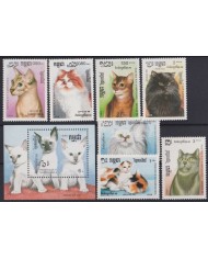 F-EX20633 CAMBODIA KAMPUCHEA MNH 1988 CAT FELINE.