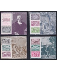 F-EX17860 SPAIN ESPAÑA MNH 6 MINISHEET DISCOVERY OF AMERICA COLUMBUS SHIP.