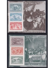 F-EX17860 SPAIN ESPAÑA MNH 6 MINISHEET DISCOVERY OF AMERICA COLUMBUS SHIP.