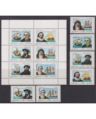 F-EX28995 BULGARIA MNH 1990 DISCOVERY COLUMBUS COLON MAGALLANES SHIP BARCOS.