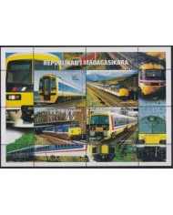 F-EX18756 MADAGASCAR MADAGASIKARA MNH 1999 RAILROAD RAILWAYS.