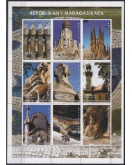 F-EX18776 MADAGASCAR MADAGASIKARA MNH 1999 ANTONIO GAUDI ARCHITECTURE BARCELONA.