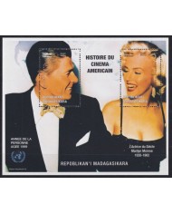 F-EX20542 MADAGASCAR MNH 1999 SHEET MARILYN MONROE RONALD REAGAN.