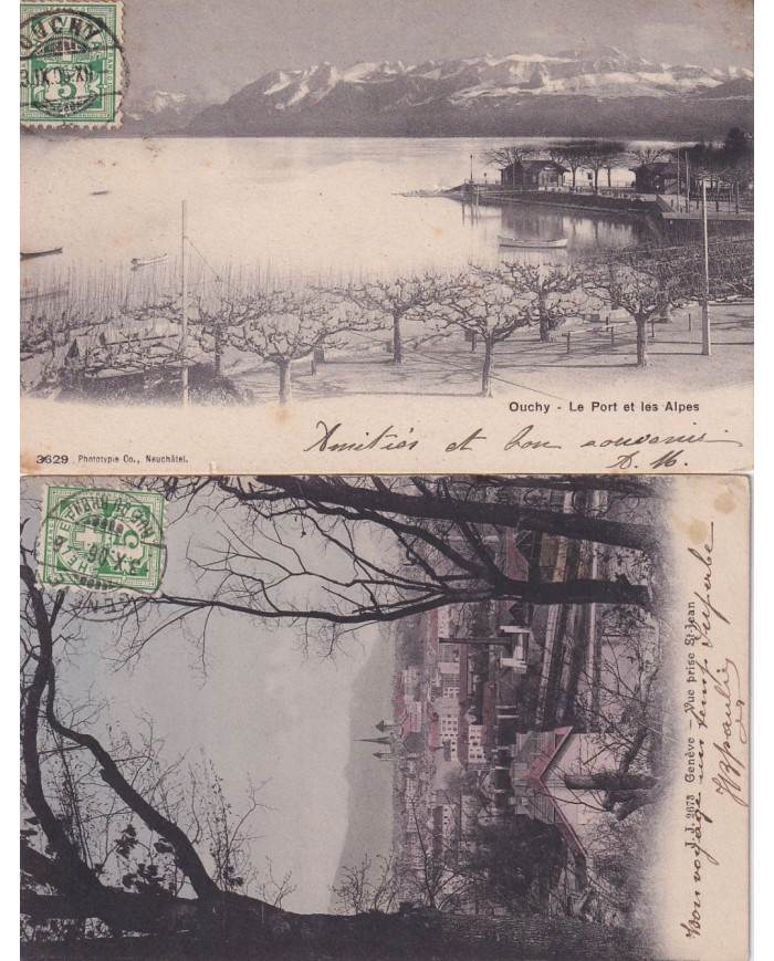 F-EX15948 FRANCE 6 POSTAGE DUE POSTCARD SWITZERLAND SUISSE.