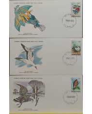 F-EX60744 GRENADA WWF 1978 FDC SPECIAL PRINTING MARINE WILDLIFE BIRD HAWK BOODY THUNDERBIRD.