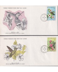 F-EX60799 SWA NAMIBIA WWF 1976 FDC SPECIAL PRINTING WILDLIFE SQUIRREL.