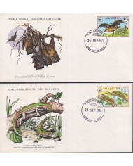 F-EX60803 GAMBIA WWF 1978 FDC SPECIAL PRINTING WILDLIFE ABUKO RESERVE BIRD.