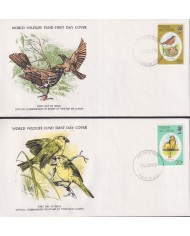 F-EX60805 TRISTAN DA CUNHA WWF 1979 FDC PRINTING WILDLIFE TUR SEAL LION SEAL BIRD.