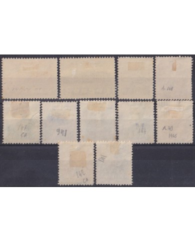 F-EX60383 COLOMBIA 1945 USED AIRMAIL STAMPS LOT +40€.