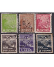F-EX60386 CHILE 1931 AIRMAIL AVION AIRPLANE USED.