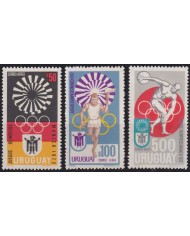 F-EX60395 URUGUAY MNH 1972 OLYMPIC GAMES MUNICH ATHLETISTM DISCOBOLO.