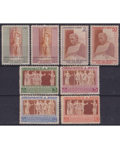 F-EX60399 URUGUAY ORIGINAL GUM 1948 RODO MONUMENT.