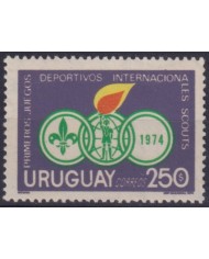 F-EX60403 URUGUAY MNH 1974 SPORT GAMES BOYS SCOUT.
