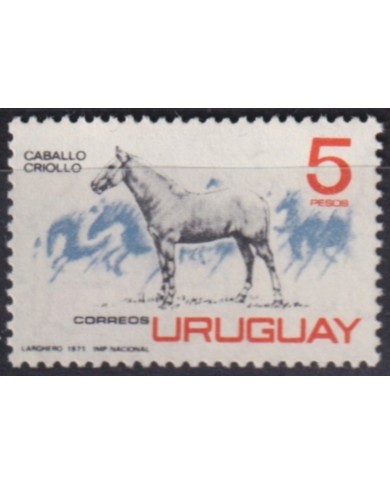F-EX60406 URUGUAY MNH 1971 CRIOLLAN HORSE.