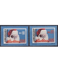 F-EX60417 URUGUAY MNH 1985 CHRISTMAS NAVIDAD DRAWING SANTA CLAUS.