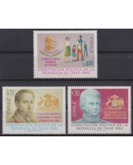 F-EX60429 CHILE MNH 1982 POLITICAL CONSTITUTION ANNIV O´HIGGINGS.