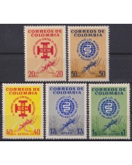F-EX60433 COLOMBIA MNH 1962 HEALTH MALARIA PALUDISM MOSQUITOES.
