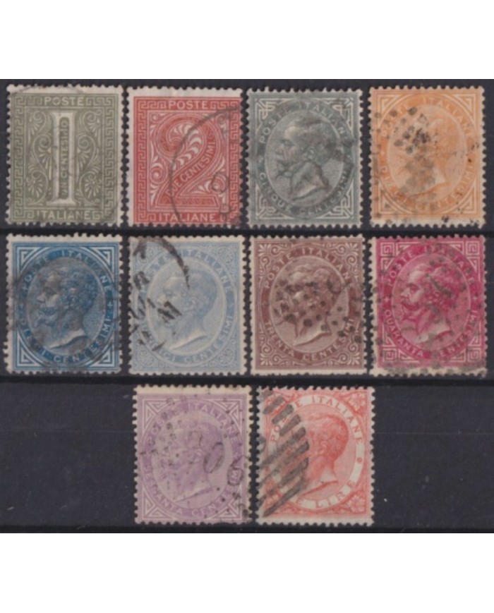 F-EX60442 ITALY 1863-77 FINE USED CLASSIC STAMP LOT +100€.