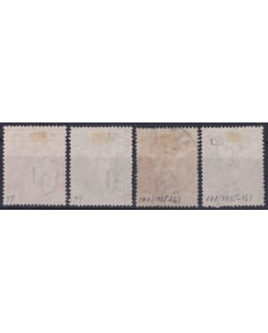 F-EX60457 ITALY 1915-16 RED CROSS NO GUM - FINE USED +30€.