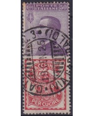 F-EX60450 ITALY 1924-25 50c ADVERTISING SINGER FINE USED.
