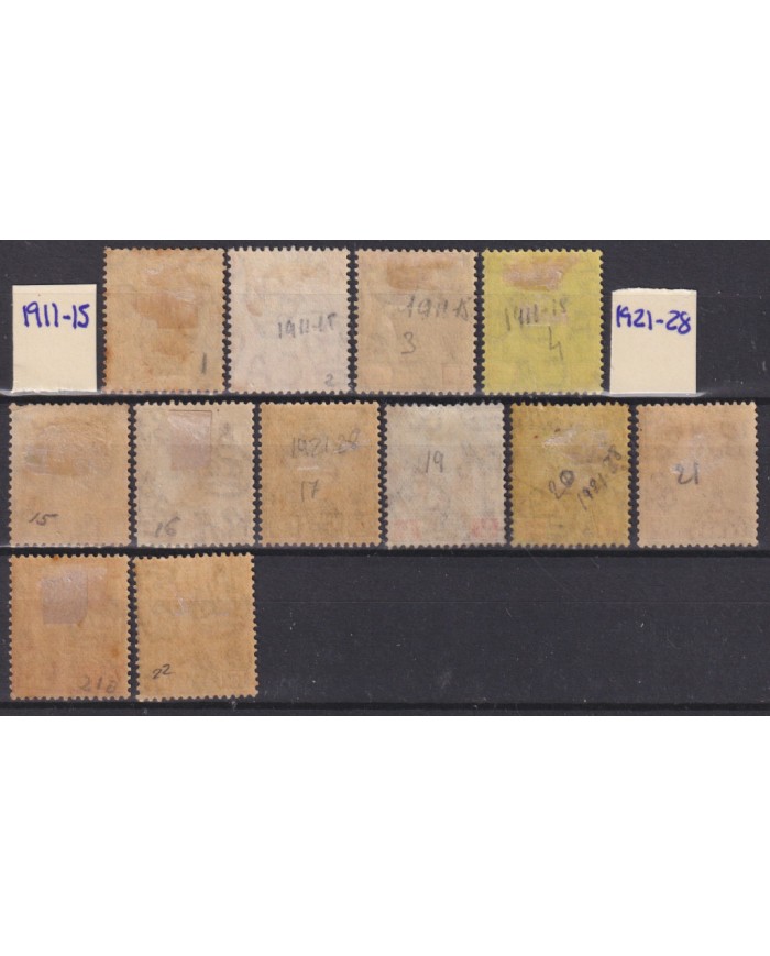 F-EX54310 STRAITS SETTLEMENTS MALAYSIA KELATAN USED STAMPS LOT.