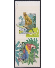 F-EX45259 AUSTRALIA MNH 1994 EDHESIVE PARROT CHEETAH.