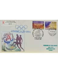 F-EX60596 GREECE 1998 SPECIAL CANCEL ATHENS OLYMPIC GAMES TO SPAIN.