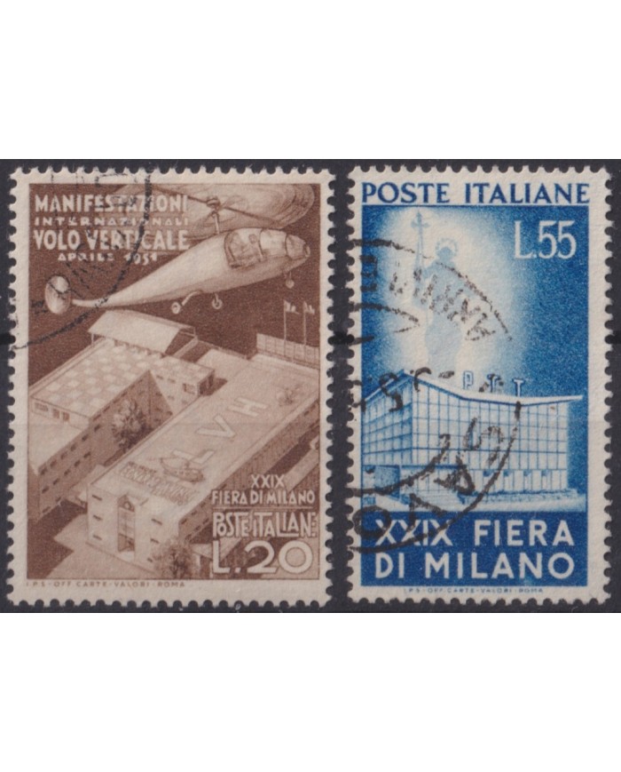 F-EX60924 ITALY 1950 USED MILANO FAIR +50€.