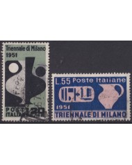 F-EX60920 ITALY 1951 USED TRIENALE OF MILANO ARCHAELOGY +50€.