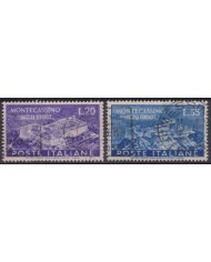 F-EX60921 ITALY 1951 USED MONTECASSINO ABBEY CHURCH +50€.