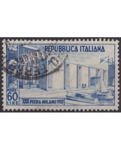 F-EX60922 ITALY 1952 USED MILANO FAIR +30€.