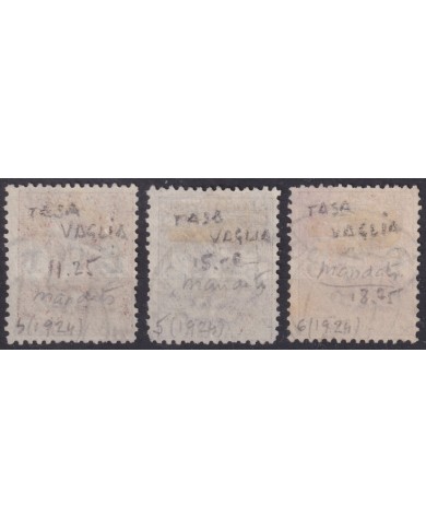 F-EX60911 ITALY 1924 USED POSTAGE DUE STAMPS LOT +32€.