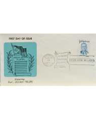 F-EX60615 PHILIPPINES IS 1972 FDC JULIAN FELIPE MUSIC NATIONAL MARCH.