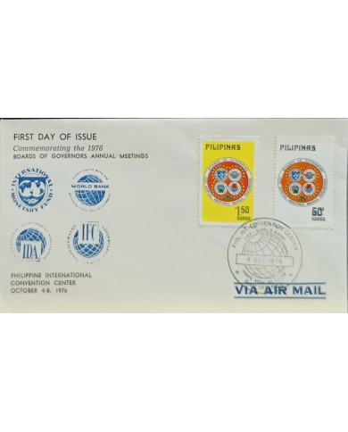 F-EX60658 PHILIPPINES IS 1976 FDC BOARD OF GOVERNOR ANUAL MEETING.
