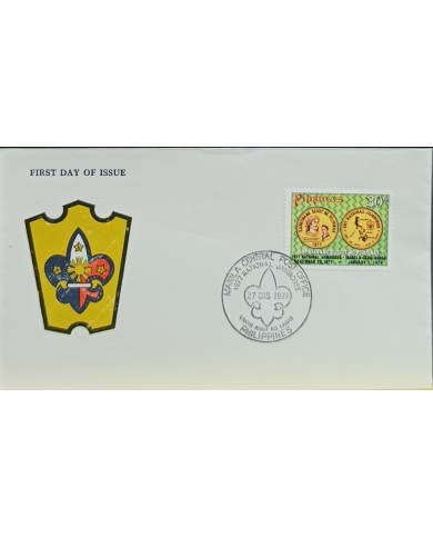 F-EX60668 PHILIPPINES IS 1977 FDC BOYS SCOUT NATIONAL JAMBOREE.