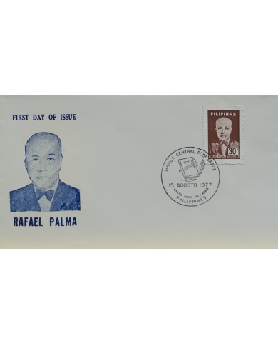F-EX60676 PHILIPPINES IS 1977 FDC RAFAEL PALMA.