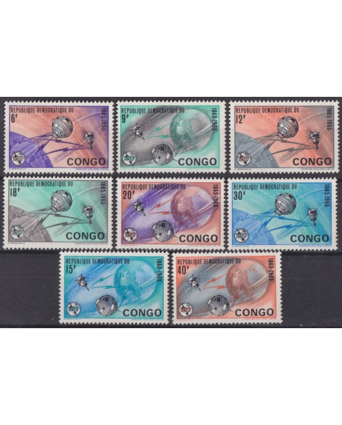 F-EX56995 CONGO 1965 MNH SPACE COSMOS SATELLITE ROCKET.
