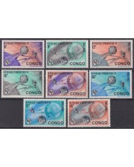 F-EX56995 CONGO 1965 MNH SPACE COSMOS SATELLITE ROCKET.