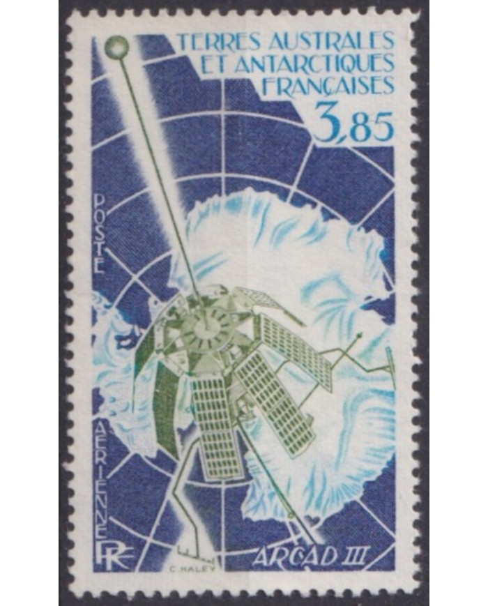 F-EX60310 TAAF FRANCE ANTARCTIC MNH 1981 SPACE COSMOS ARCAD III SATELLITE.